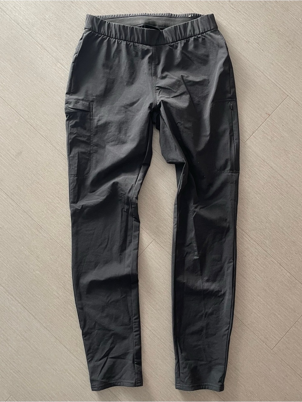 Prana Black Skinny Hiking Cargo Pants